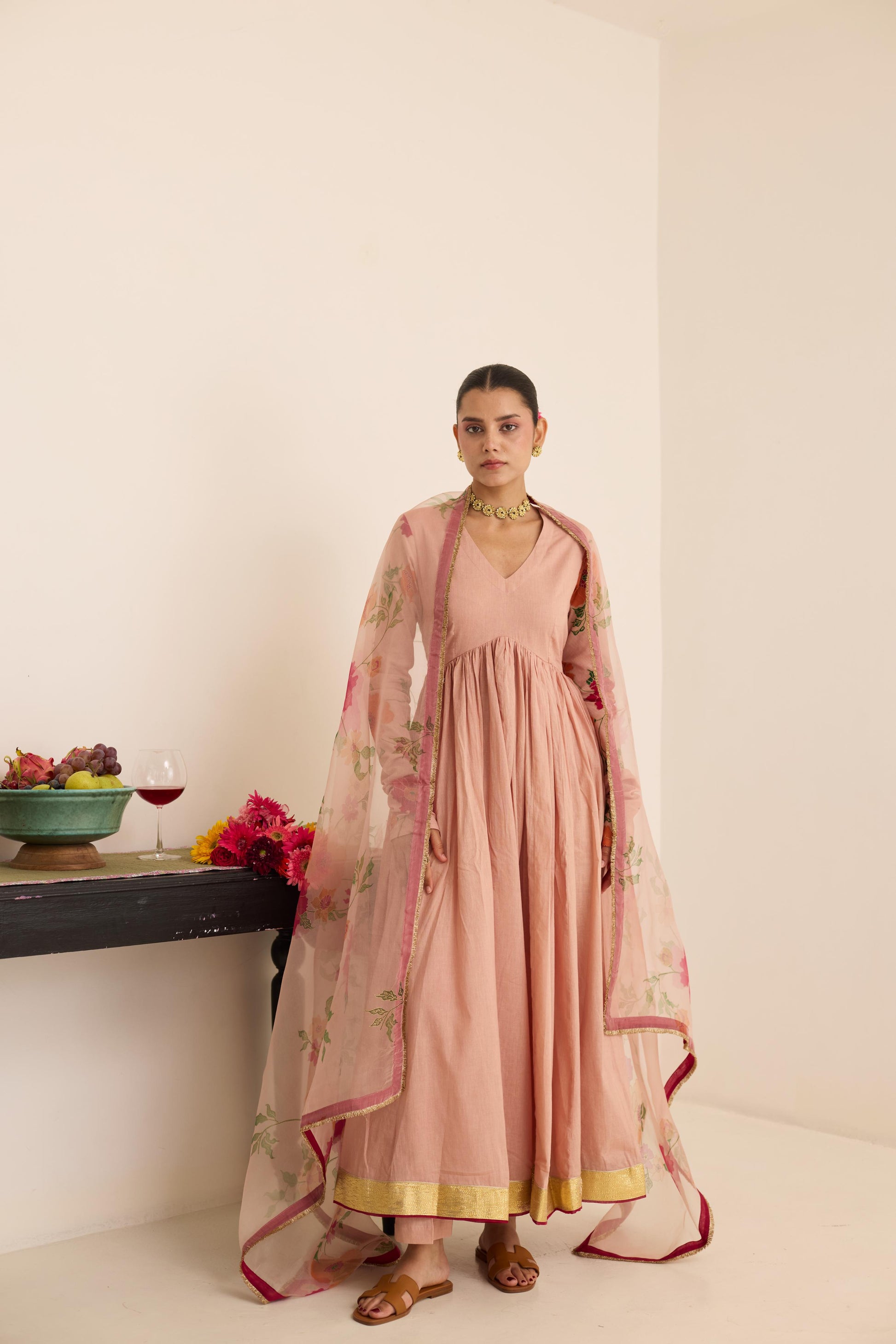 Salmon Anarkali-JA